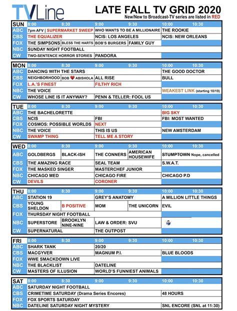 fox broadcast schedule today.